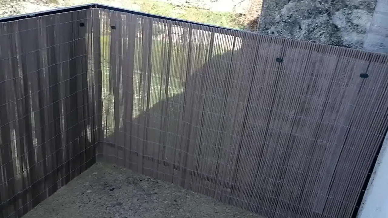 Brise-vue Nortene Fency marron canisse synthétique 1,5x3m