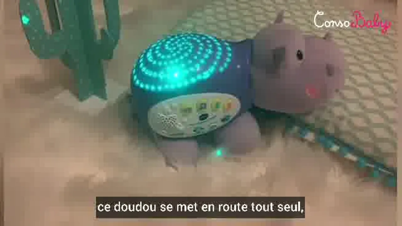 VTech - Ourson Dodo Nuit Étoilée, Veilleuse Bébé Musicale, Projecti