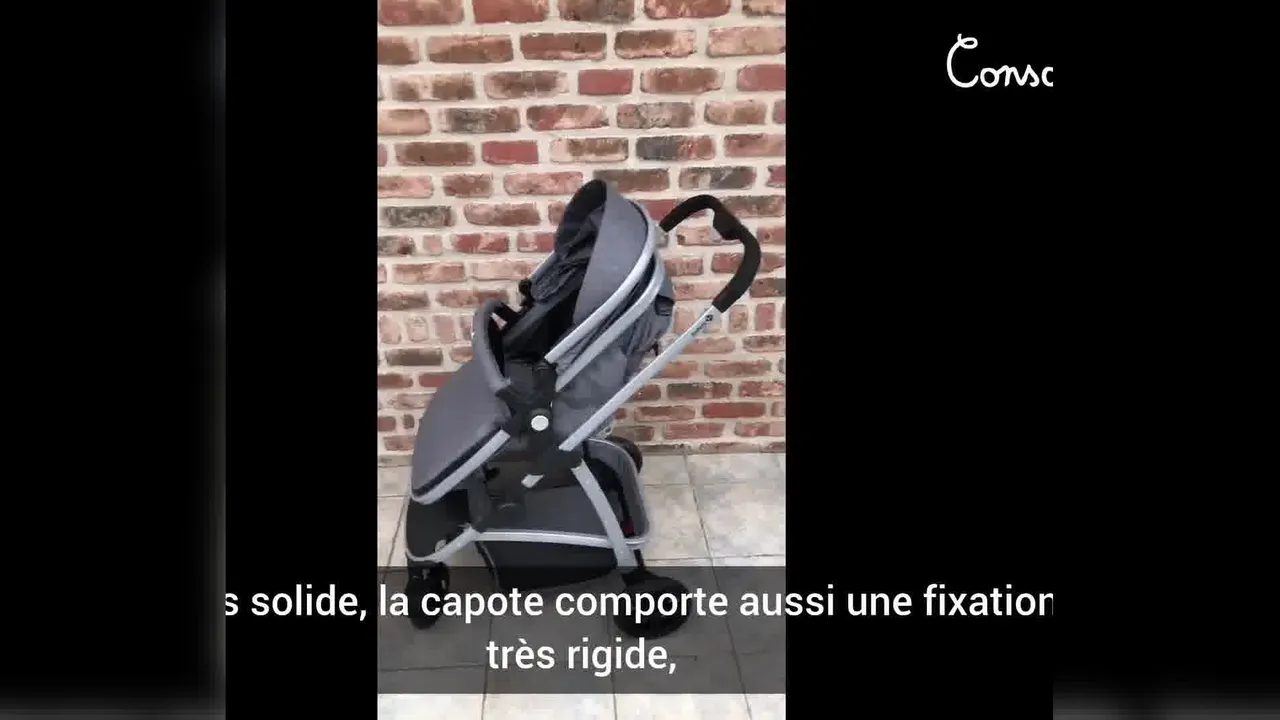 BEBECONFORT Poussette 2 en 1 Hello, avec nacelle intégrée, 4 roues, Black  Chic, de la naissance à 4 ans (22kg) - Cdiscount Puériculture & Eveil bébé