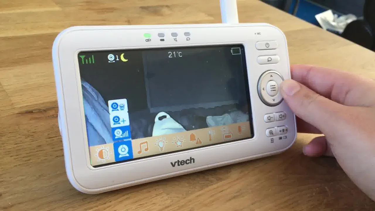 VTech - Babyphone Vidéo avec veilleuse et berceuse - BM3254