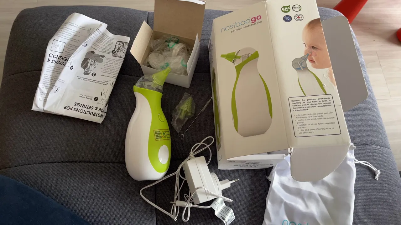 nosiboo Go : Aspirateur nasal électrique pour bébés et jeunes enfants